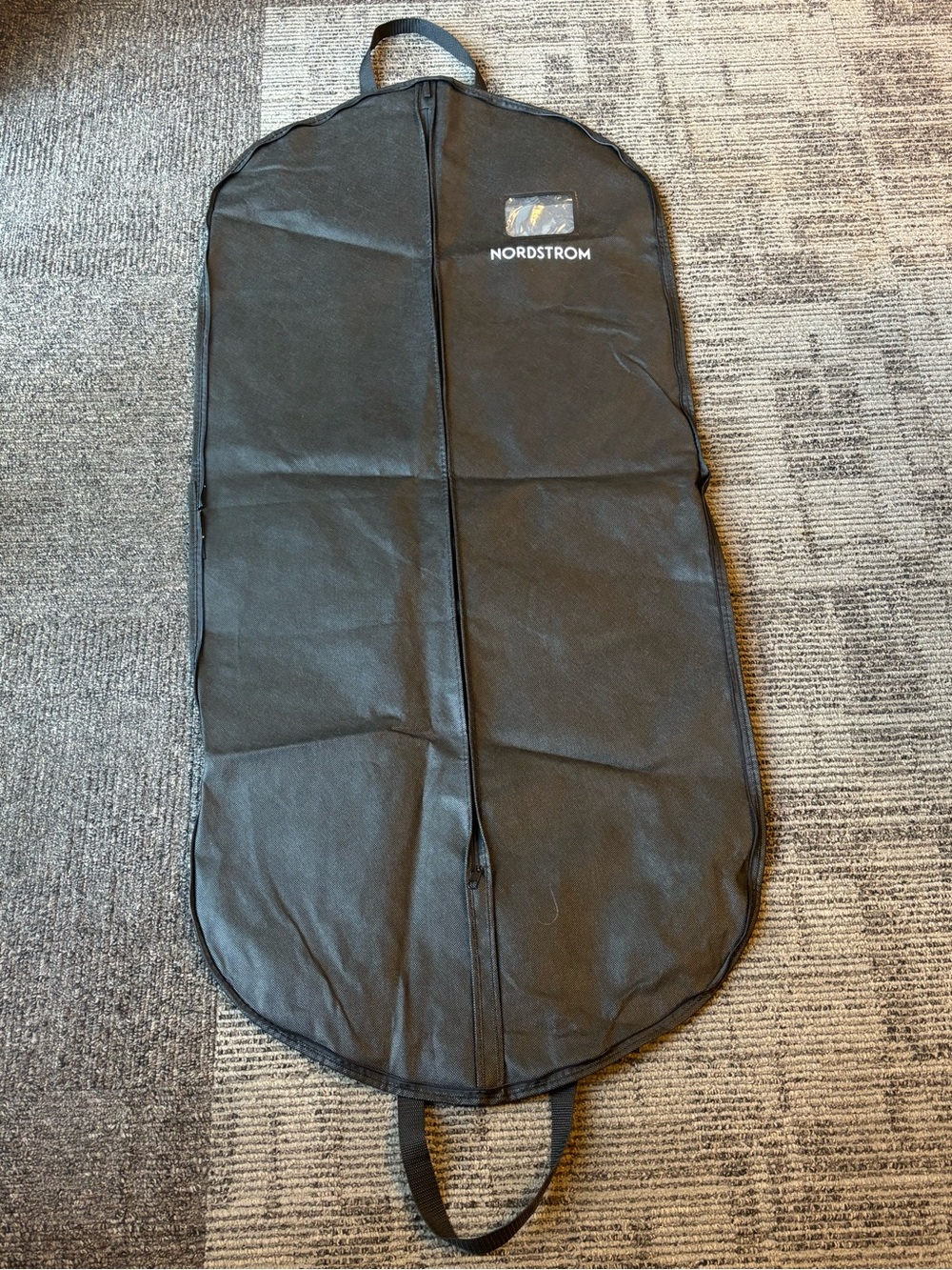 Nordstrom Black Zip-Up Garment Bag with Dual Handles